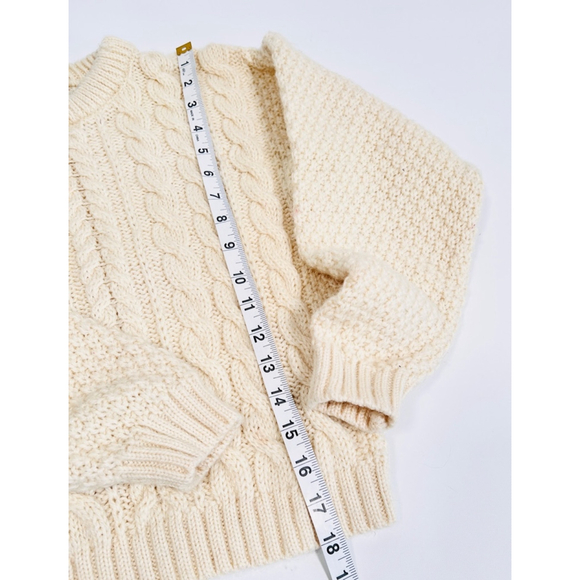 Acorn Kids Sweater Wool Beige Unisex - Picture 4 of 5